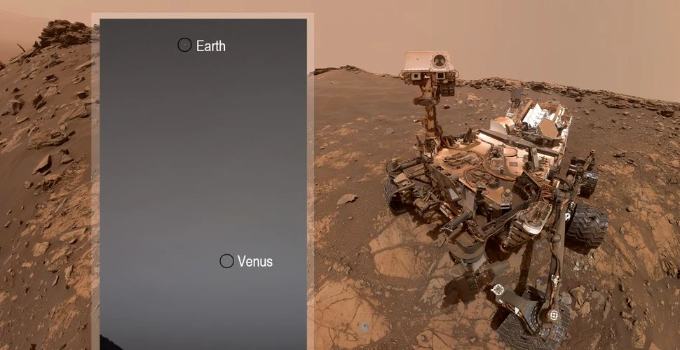 Roverul Curiosity aflat pe Marte a trimis o fotografie cu Terra așa cum nu am mai văzut-o până acum