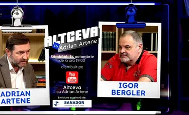 Cel mai vândut scriitor român din ultimele decenii, Igor Bergler, invitat la podcastul ALTCEVA cu Adrian Artene