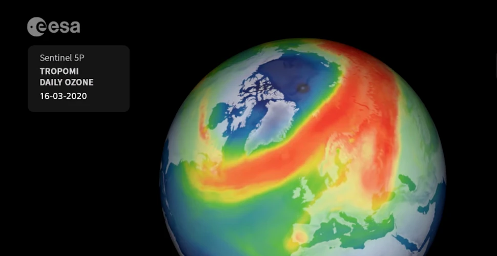 O nouă gaură în stratul de ozon se formează deasupra Polului Nord