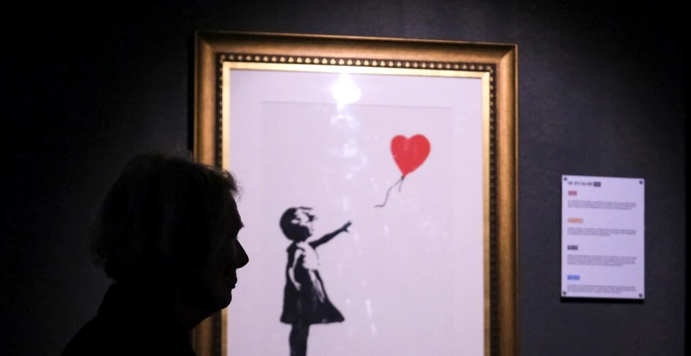 Una dintre cele mai cunoscute picturi ale lui Banksy, furată chiar dintr-o galerie de artă