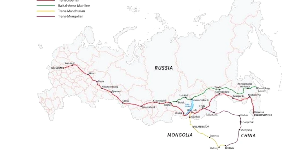 Cea mai lungă linie de cale ferată de mare viteză: distanţa Moscova-Beijing va fi parcursă numai în 2 zile