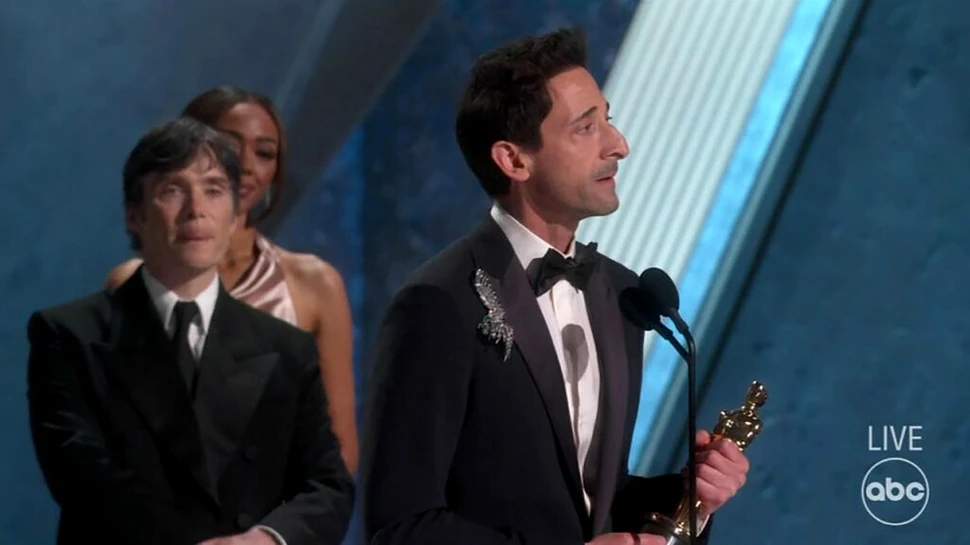 Actorul Adrien Brody a doborât un record vechi de 80 de ani la Premiile Oscar
