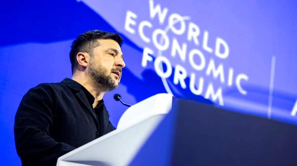 Volodimir Zelenski, aspru criticat pentru discursul de la Davos
