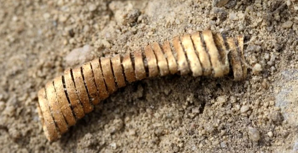Spirale stranii din aur datând din Epoca de Bronz au fost descoperite la un sit arheologic din Danemarca