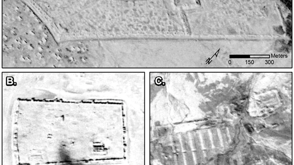 Imagini prin satelit declasificate din Războiul Rece au dezvăluit fortificații romane antice