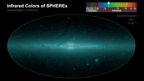Telescopul SPHEREx a finalizat prima hartă cosmică a întregului cer
