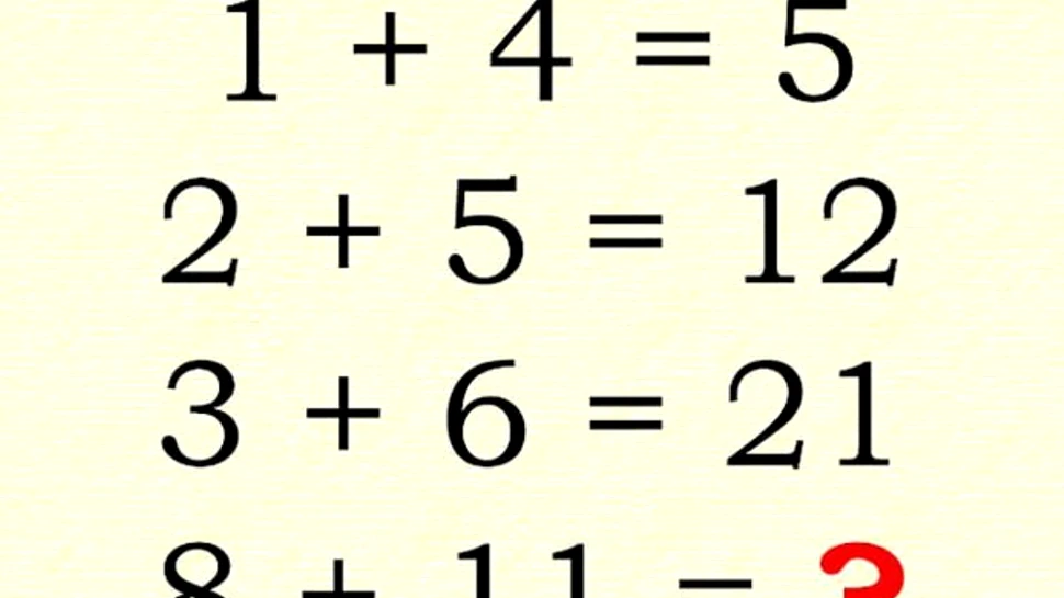 Exerciţiul de matematică pe care doar 1 din 1.000 de oameni reuşesc să-l rezolve. Poţi găsi soluţia corectă?