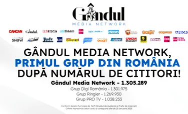 Gândul Media Network, cel mai citit grup de presă din România!