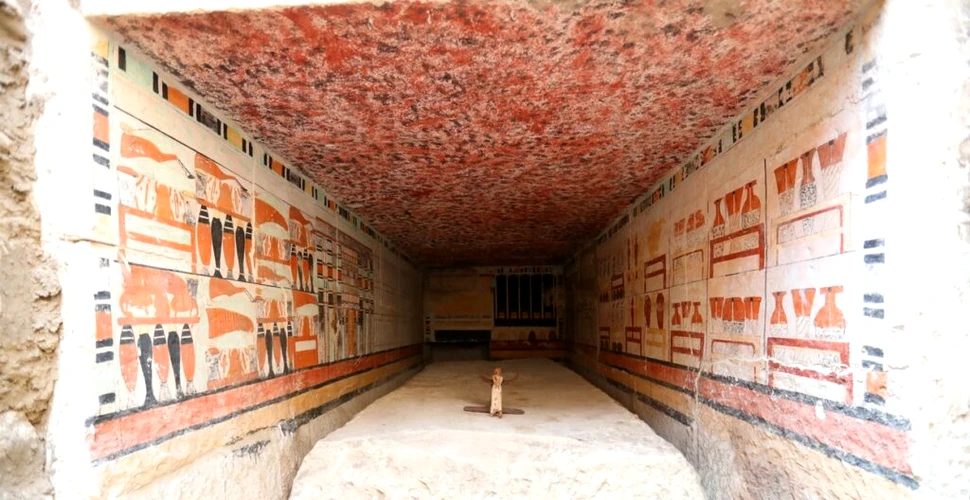 Cinci morminte egiptene antice, uimitor de bine conservate, dezgropate în Saqqara