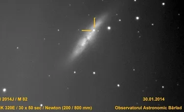 Astronomii din Bârlad au observat cea mai nouă descoperire în spaţiu: Supernova 2014J