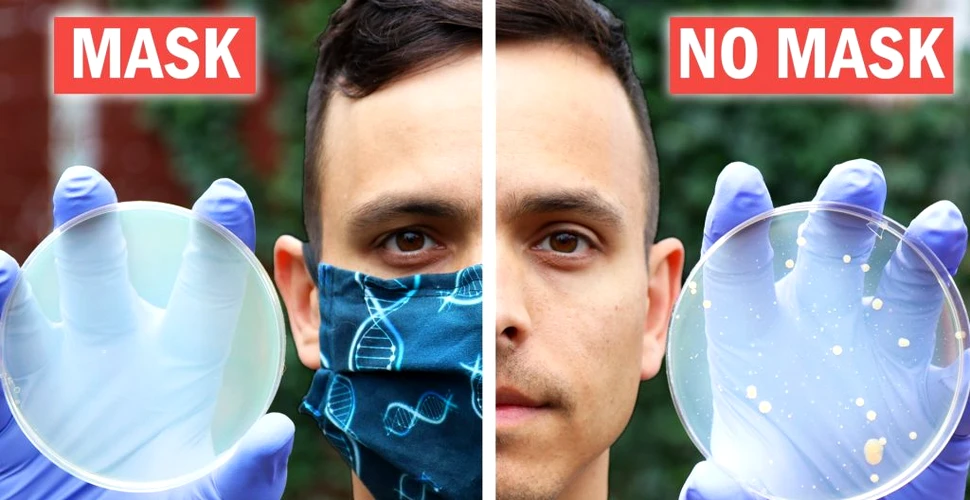 Un experiment dezgustător arată că până și măștile de protecție făcute acasă pot opri răspândirea microbilor