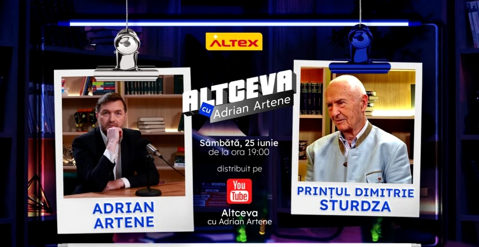 Prințul Dimitrie Sturdza este invitat la podcastul ALTCEVA cu Adrian Artene