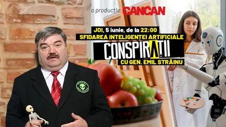 „Conspirații cu gen. Emil Străinu” începe joi, 5 iunie, de la 22:00, LIVE pe YouTube Cancan