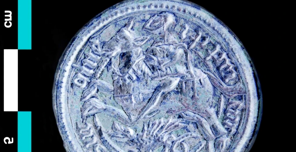 O matriță medievală cu Sfântul Gheorghe a fost găsită într-un castel din Franța