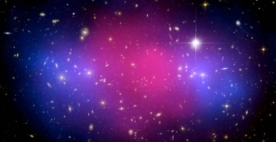 Materia neagra, vizibila in urma unei coliziuni galactice
