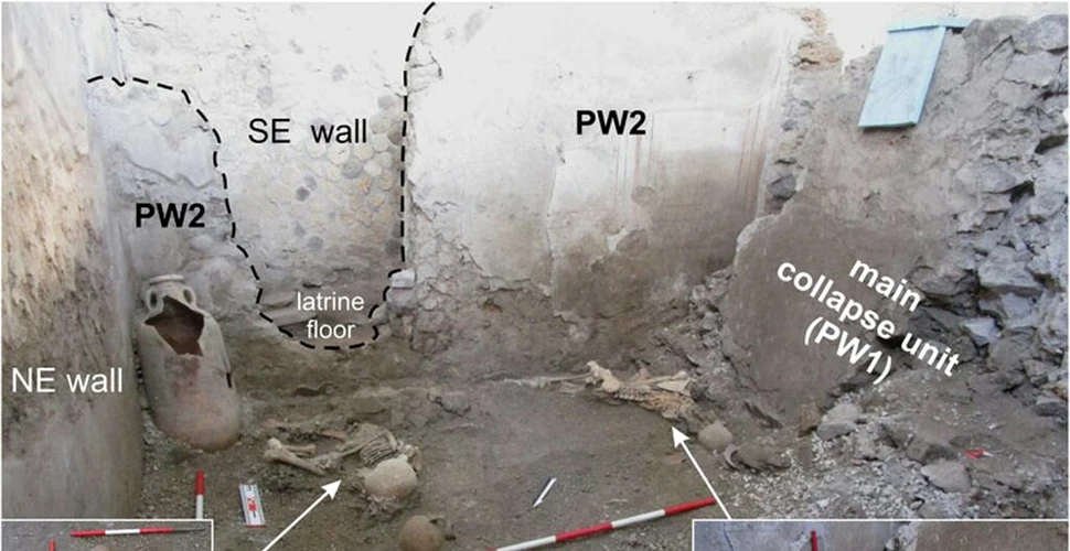 Noi schelete descoperite în Pompeii dezvăluie o catastrofă neștiută până acum