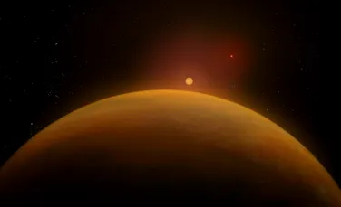 O planetă similară lui Jupiter, care orbitează o stea dintr-o pereche binară, descoperită de astronomi