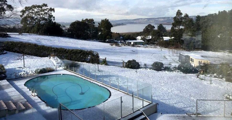 În premieră, după 50 de ani, a nins în Tasmania. Unii locuitori nu mai văzuseră deloc zăpadă