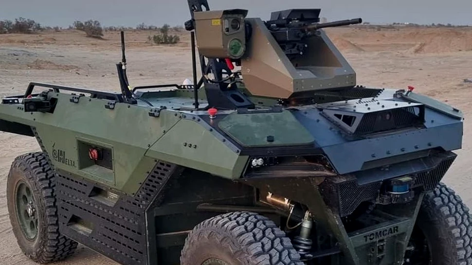 Armata israeliană a dezvăluit un robot militar semi-autonom echipat cu mitraliere