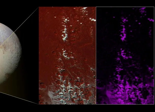 Când zăpada nu este din apă: spectacolul înghețat și roșiatic de pe Pluto