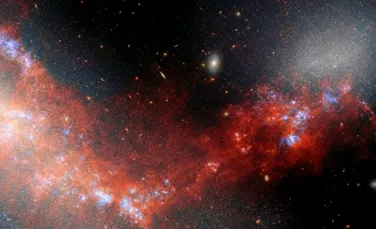 Telescopul Webb a descoperit un pod cosmic care leagă două galaxii pitice