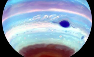 Astronomii au descoperit un fenomen care apare și dispare la polii planetei Jupiter