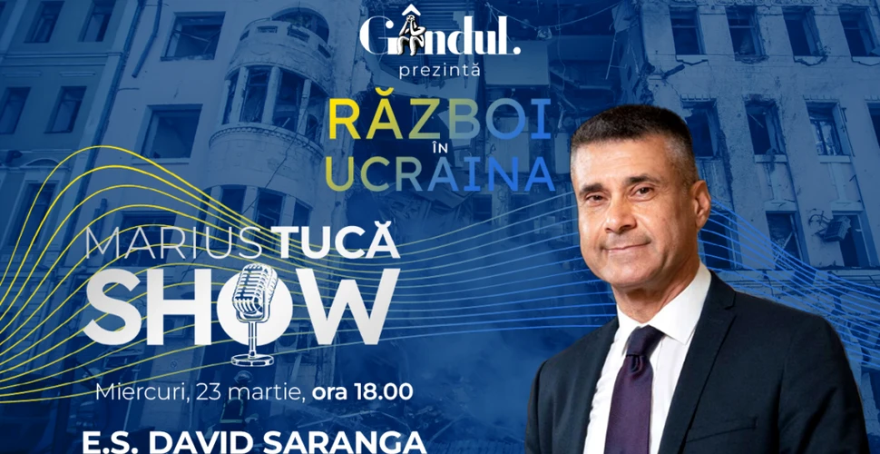 Marius Tucă Show începe miercuri, 23 martie, de la ora 18.00, live pe gandul.ro cu o nouă ediție specială