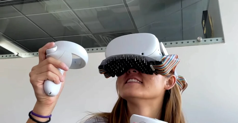 Dispozitivul ciudat care simulează sărutul în VR