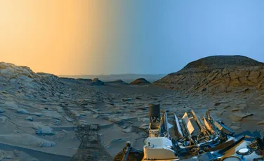 Carte poștală de pe Marte! Roverul Curiosity a surprins Planeta Roșie în culori uimitoare