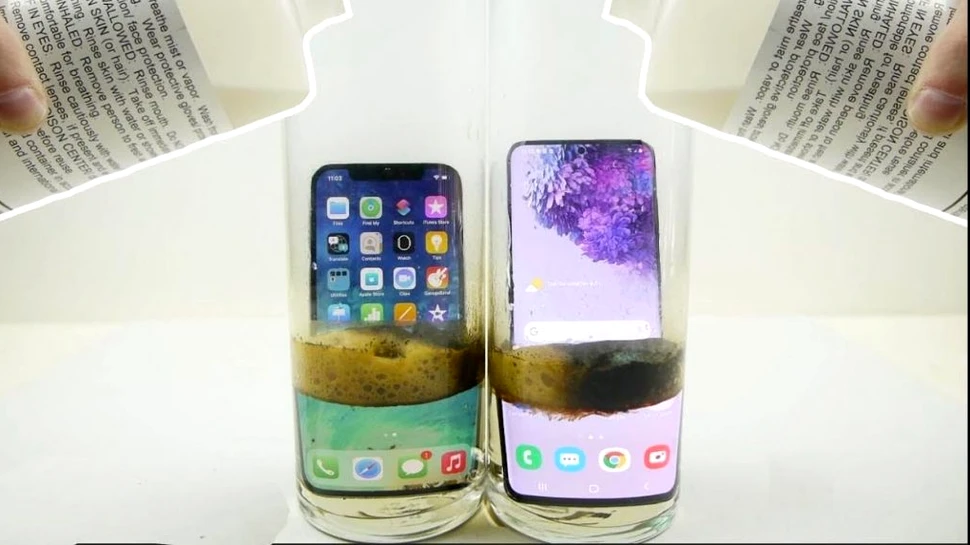 Două telefoane, un iPhone 12 și un Samsung Galaxy S20, au fost supuse unui experiment extrem: Care dintre ele a „supravieţuit”