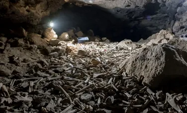 Un bârlog plin cu sute de mii de oase, inclusiv umane, a fost descoperit într-o peșteră din Arabia Saudită