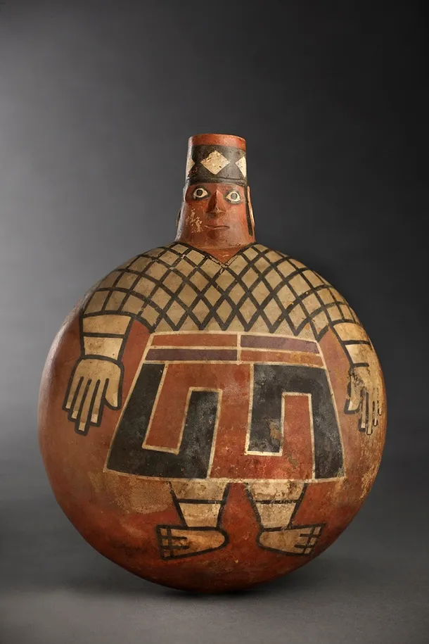 Un lord Wari este pictat pe un recipient din ceramică vechi de 1.200 de ani