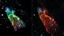 O „tornadă cosmică” a fost surprinsă de Telescopul Webb