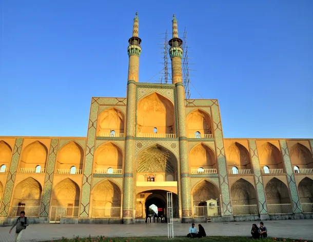 Moschee şiită din Yazd, Iran. Monument UNESCO