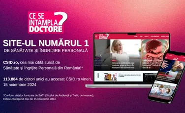 CSID.ro, cea mai citită sursă de Sănătate și Îngrijire personală din România!
