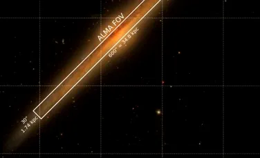 Ce a observat o rețea de telescoape pe discul unei galaxii bizare?