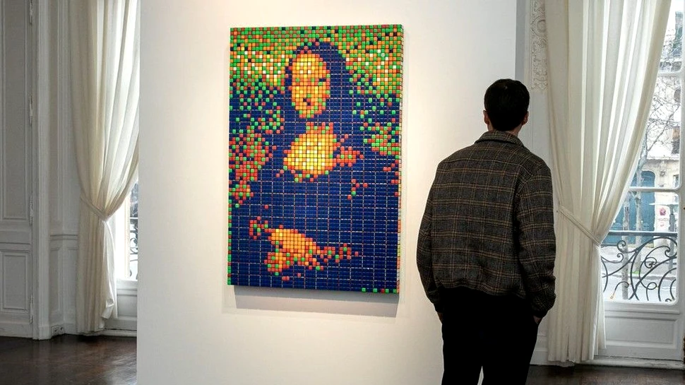 Suma pentru care a fost scos la licitaţie un tablou ”Mona Lisa” din cuburi Rubik