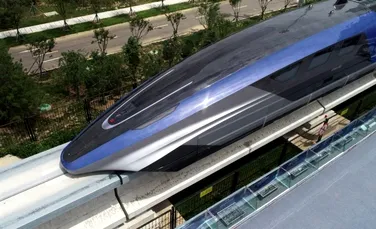 China a dezvaluit un tren maglev care se poate deplasa cu 600 km/oră