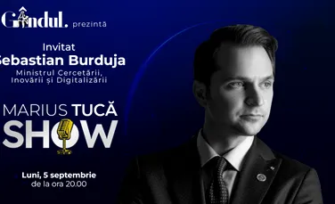 Marius Tucă Show începe luni, 5 septembrie, de la ora 20.00, live pe gândul.ro