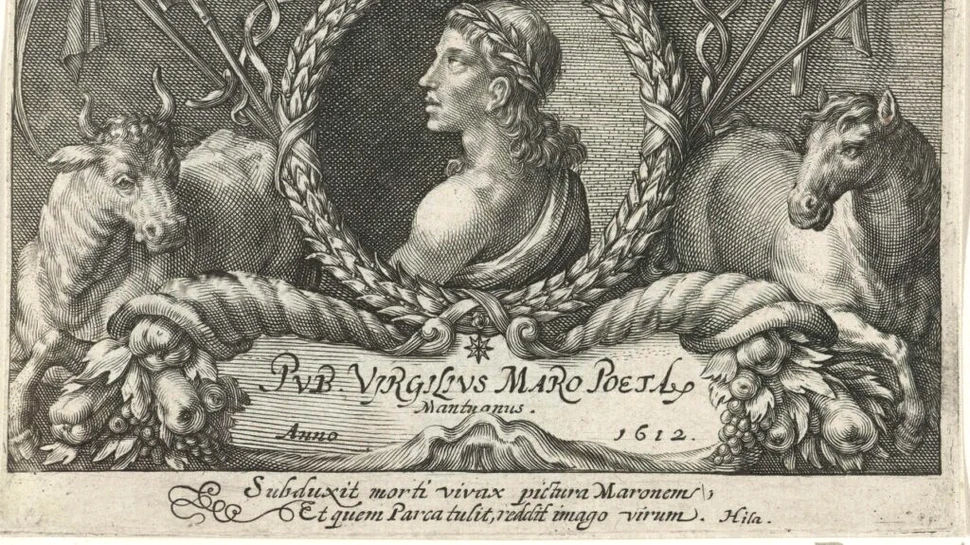 Citat al poetului antic Virgiliu, găsit pe un vas roman din Spania