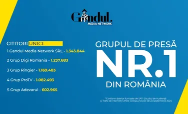Gândul Media Network, grupul de presă nr.1 din România