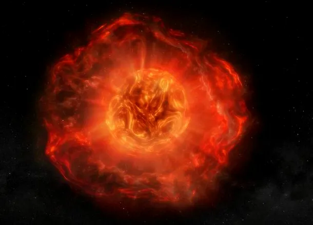 Descoperire total neașteptată: O stea a pierdut o cantitate extremă de masă înainte să devină supernova