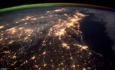Aurora boreală, filmată din spaţiu. Un spectacol rar şi frumos – VIDEO