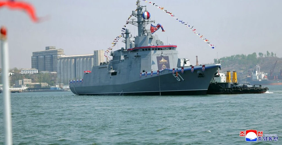 Coreea de Nord a lansat o nouă navă de război de 5.000 de tone