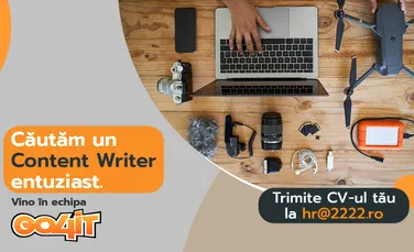 Căutăm un Content Writer entuziast. Alătură-te echipei Go4it!