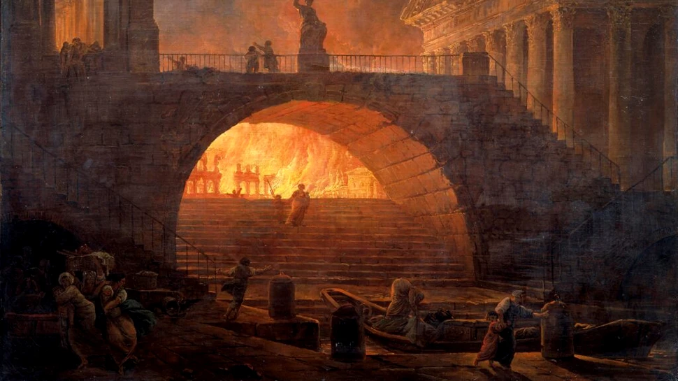 Moartea împăratului care ar fi incendiat oraşul celor şapte coline