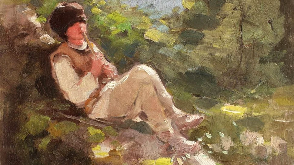Cântecul ciobănaşului, un tablou al lui Grigorescu, scos la licitaţie