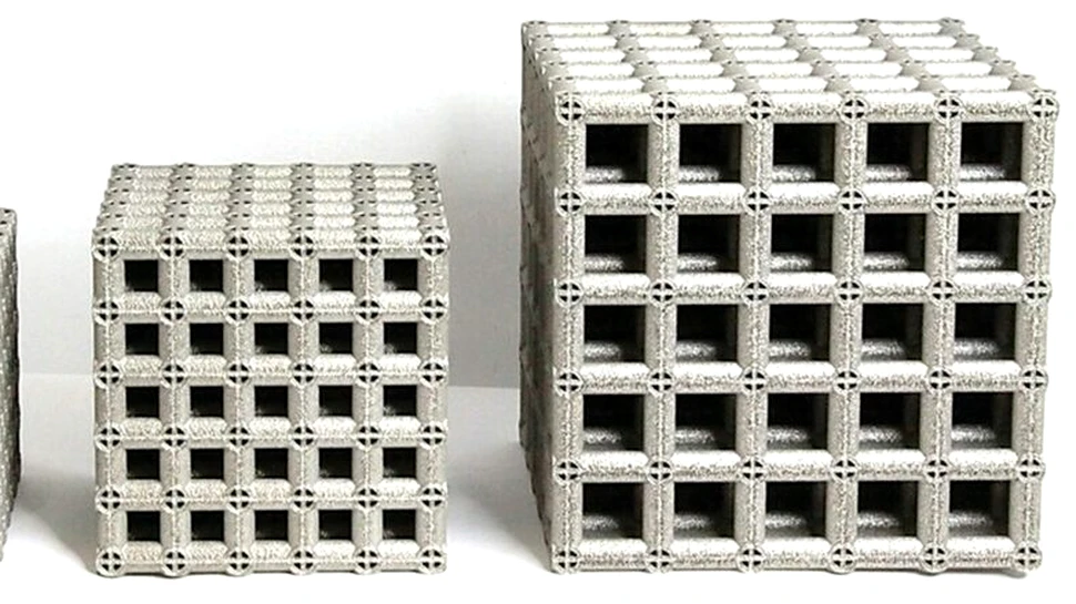 Un metamaterial din titan imprimat 3D a rezolvat o veche problemă de inginerie