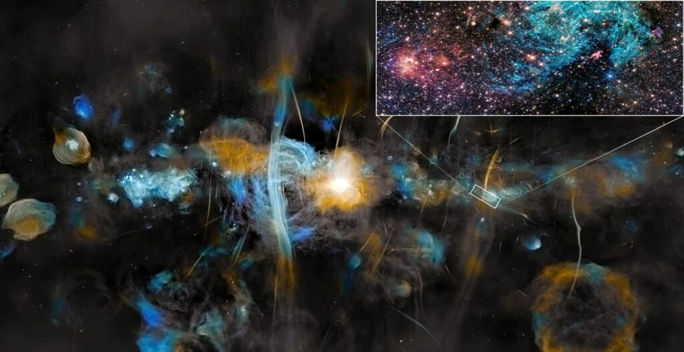 Câmpurile magnetice extreme din apropierea găurii negre a galaxiei noastre împiedică nașterea stelelor