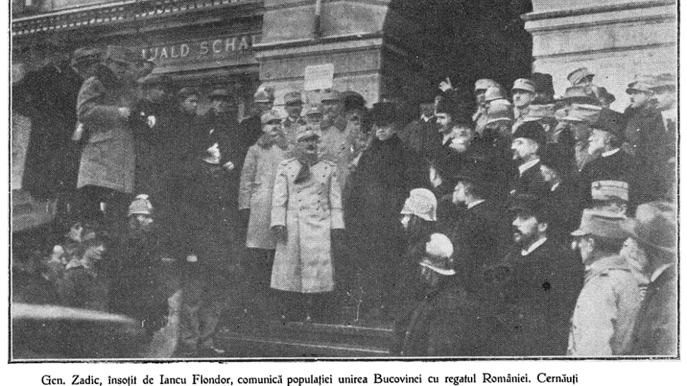 Unirea Bucovinei cu România, trăită la Iași:  Fruntași bucovineni au venit la Iași și i-au adus Regelui Ferdinand Actul Unirii